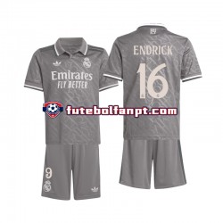 Camisola Alternativa (2ª) Real Madrid Endrick 16 Época 2024/2025 Manga Curta ,Criança