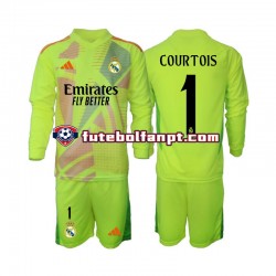 Camisola Alternativa (3ª) Guarda-redes Real Madrid COURTOIS 1 Época 2024/2025 Manga Comprida ,Criança