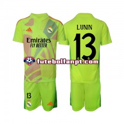 Camisola Alternativa (3ª) Guarda-redes Real Madrid Lunin 13 Época 2024/2025 Manga Curta ,Criança