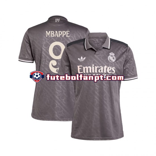 Camisola Alternativa (2ª) Real Madrid Kylian Mbappe 9 Época 2024/2025 Manga Curta ,Homem