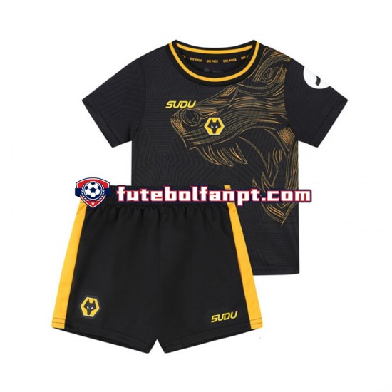 Camisola Alternativo Wolverhampton Wanderers Época 2024/2025 Manga Curta ,Criança