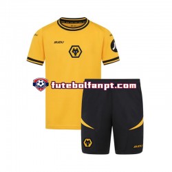 Camisola Principal Wolverhampton Wanderers Época 2024/2025 Manga Curta ,Criança